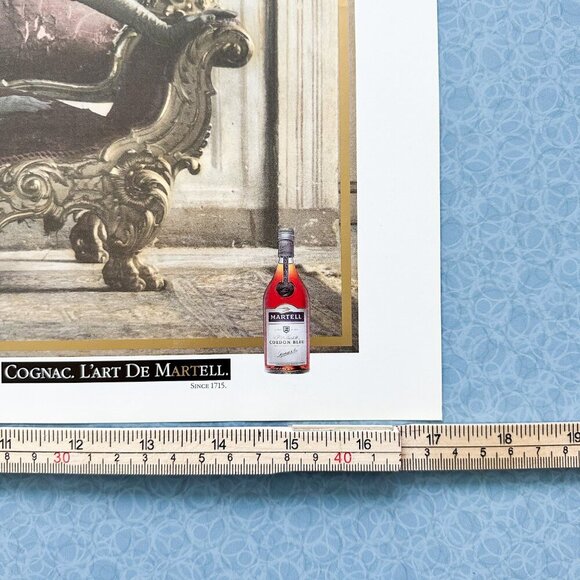 Martell Cognac 90s Ad | Luxe Cheetah Spread | Vintage Bar Decor - Picture 6 of 10